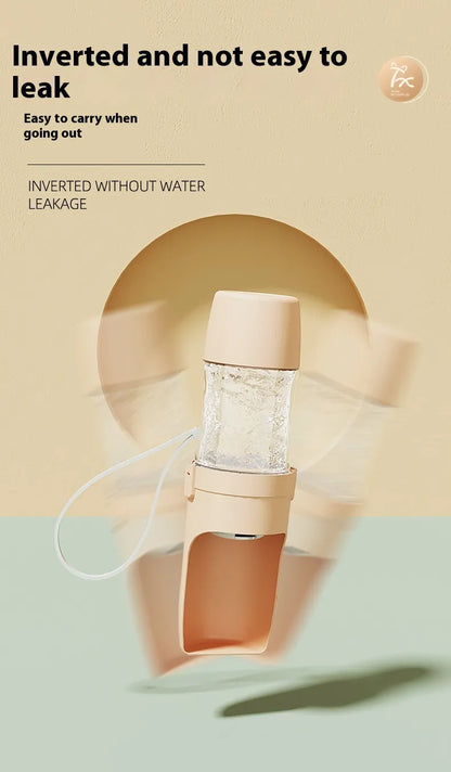 LuminaPaw 2-in-1 Portable Dog Water Bottle