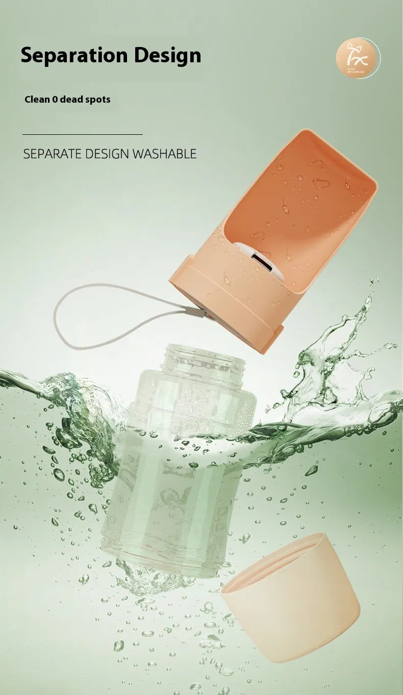 LuminaPaw 2-in-1 Portable Dog Water Bottle