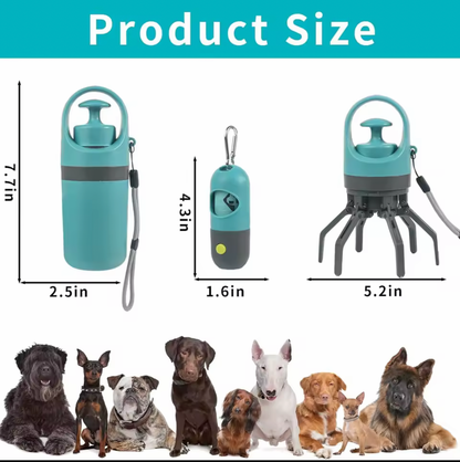 LuminaPaw Dog Poop Scooper with Bag Dispenser