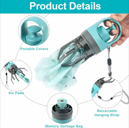 LuminaPaw Dog Poop Scooper with Bag Dispenser